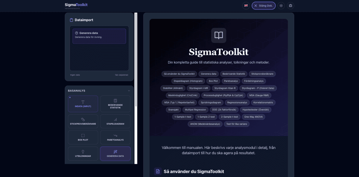 sigmatoolkit dokumentation